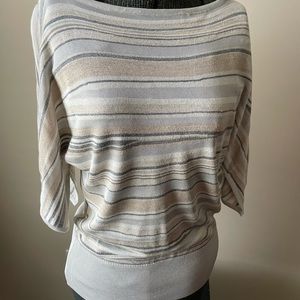 White House Black Market striped summer sweater
